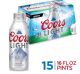 COORS LIGHT 16OZ AL BTL 15PK