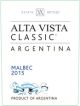 ALTA VISTA CLASSIC MALBEC 750ml